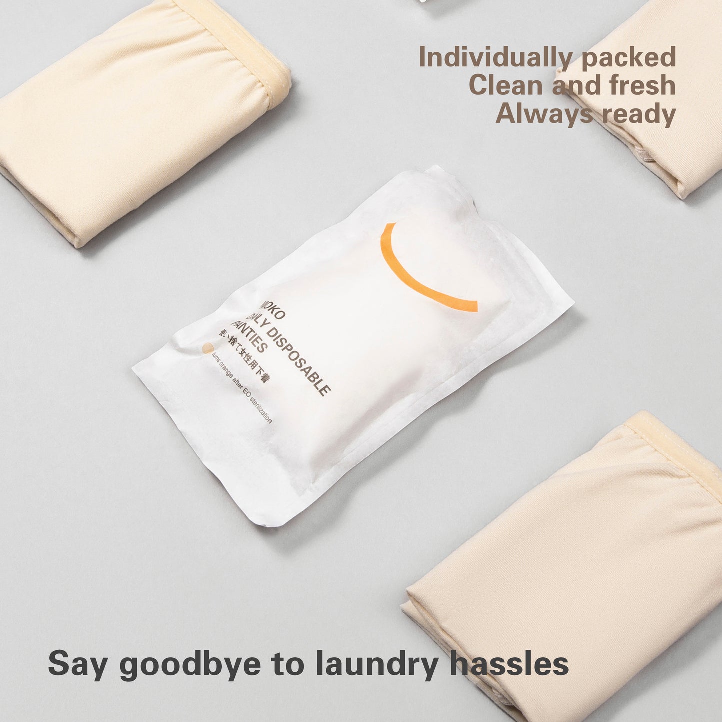 Premium Disposable Panties (5pk) | Comfortable & convenient women's disposable underwear for travel, hospital, workout.